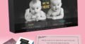 Hi we are here personalised wrapped chocolates twins announcement