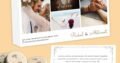 Photo collage Personalised Chocolates Anniversary Invitation