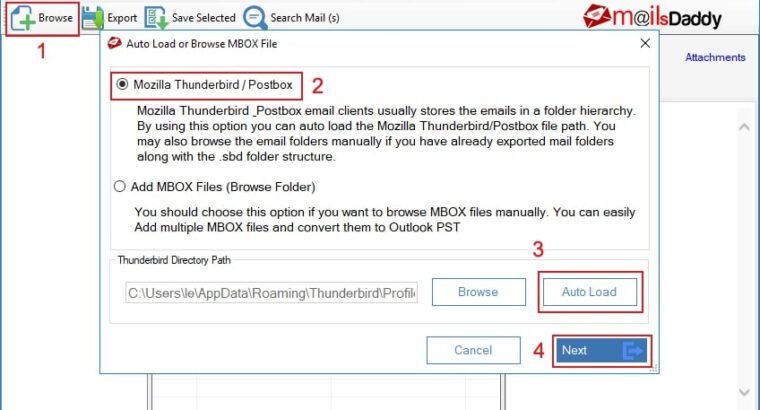 Thunderbird to Outlook Converter