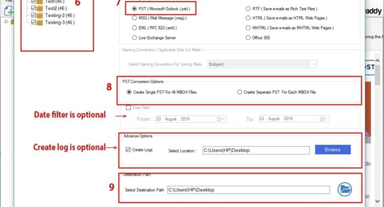 MBOX to PST Converter