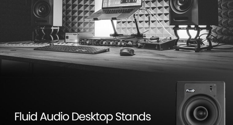 Fluid Audio Desktop Stands For Stylish and Sturdy Placement