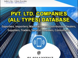 Private Limited Companies Database – 9311227217