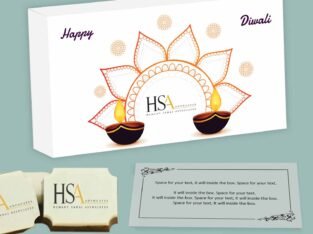 Delicate design printed diwali chocolates gift