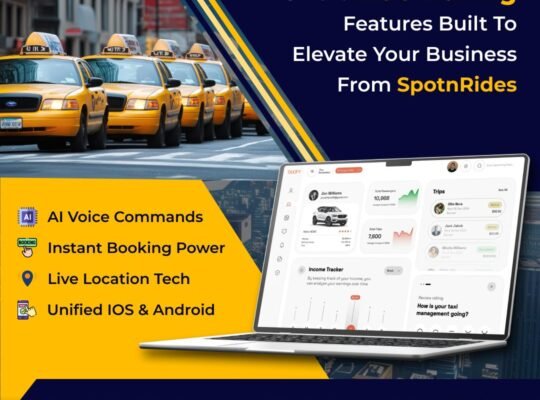 Start Your Own Taxi Service With SpotnRides’ Scalable AI-Powered App Solutions