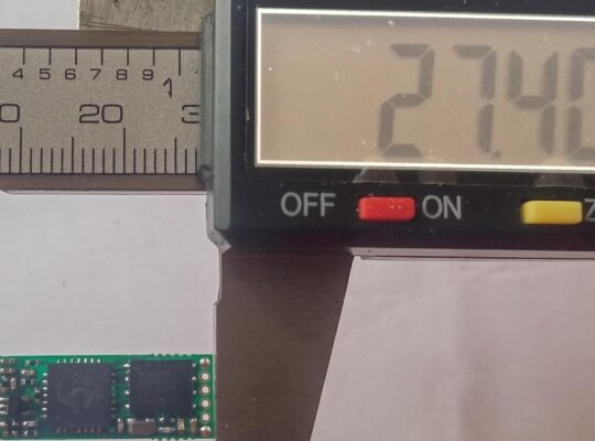 Audio MSR / PCB Terminal 6 – Sizes: 1.10mm x 8.14mm x 27.40mm