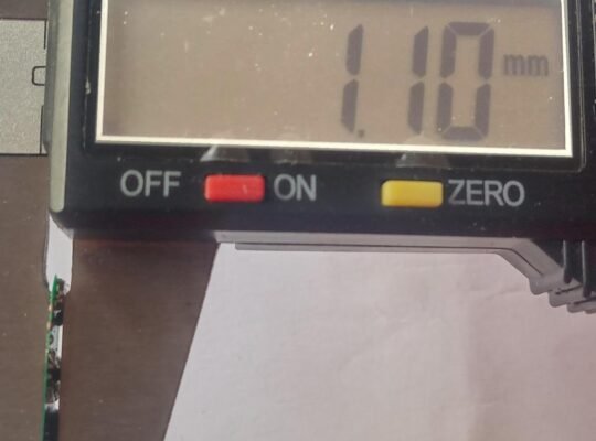 Audio MSR / PCB Terminal 6 – Sizes: 1.10mm x 8.14mm x 27.40mm