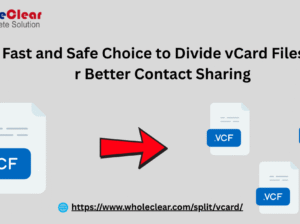Fast and Safe Choice to Divide vCard Files for Better Contact Sharing