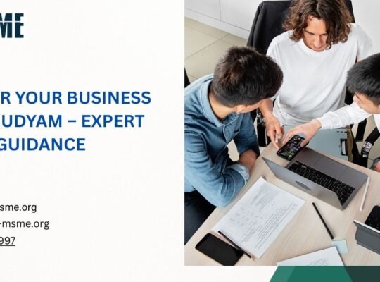 Register Your Business Under Udyam – Expert Guidance