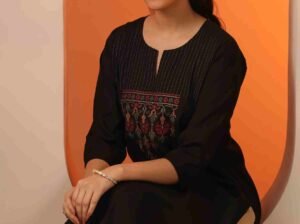 Shop Latest Black Kurtis from Libas