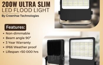 Buy 200W Ultra Slim LED Flood Light By Greenhse Technologies