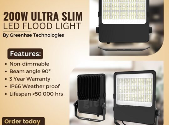 Buy 200W Ultra Slim LED Flood Light By Greenhse Technologies