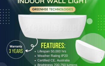 8W Up/Down LED Indoor Wall Light by Greenhse Technologies