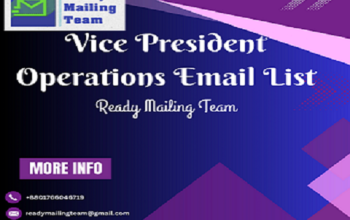 Boost Your B2B Marketing with the VP of Operations Email Address List from Ready Mailing Team