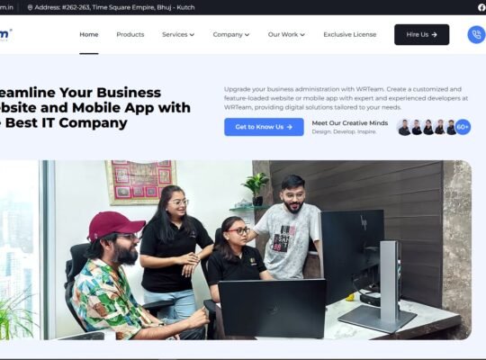 Mobile App & Website Design Development Company Bhuj, India | WRTeam