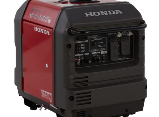 Honda Eu 3000-Watt Portable Inverter Generator – Gasoline Single Fuel with Electric Start